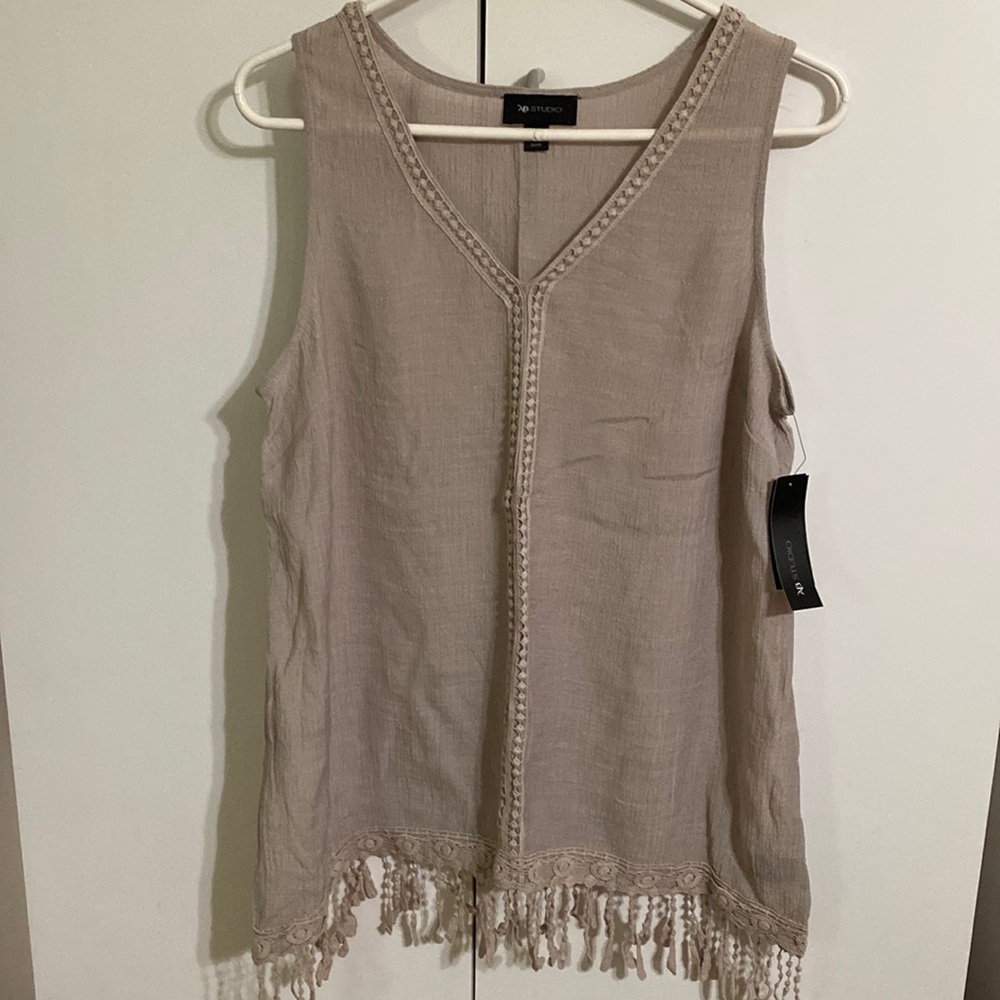 Woman’s Dressy Tank, AB Studio, Size L - Picture 1 of 8